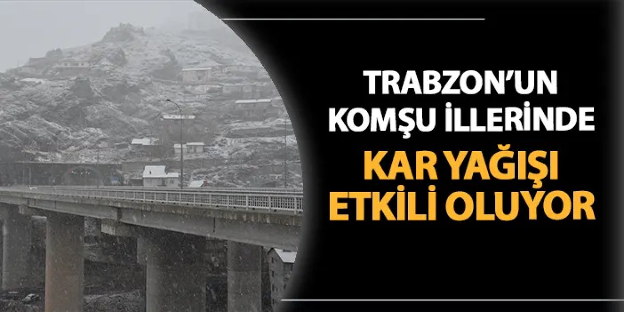 Gümüşhane ve Giresun beyaza büründü