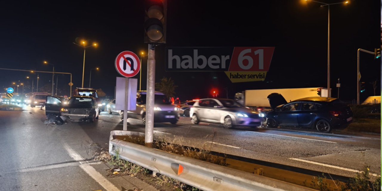 Trabzon'da iki araç çarpıştı! Yaralılar var