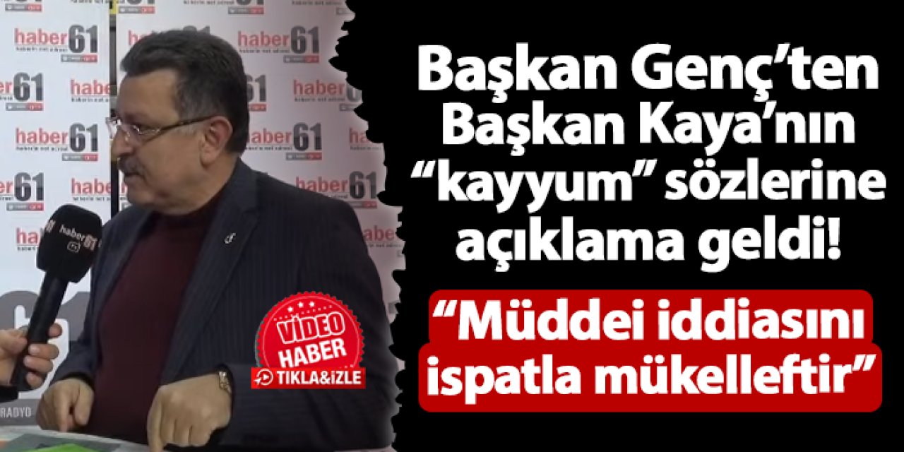 Başkan Genç'ten Başkan Kaya'nın kayyum sözlerine yanıt geldi! "Müddei iddiasını ispatla mükelleftir"