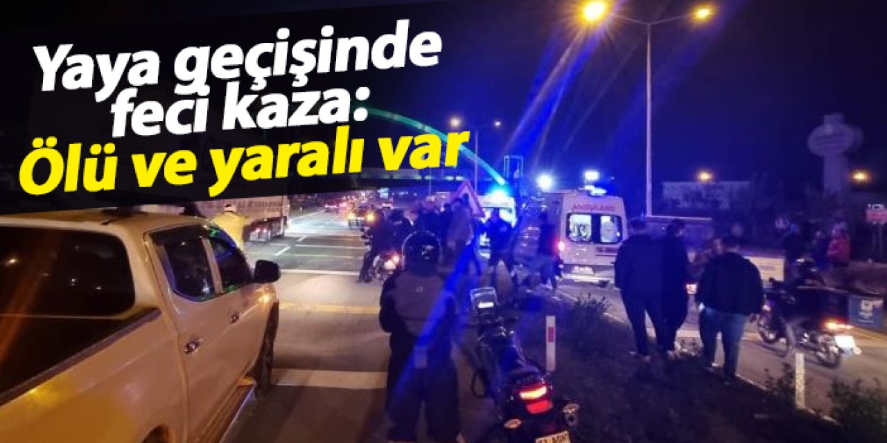 Rize’de yaya geçişinde feci kaza: Ölü ve yaralı var