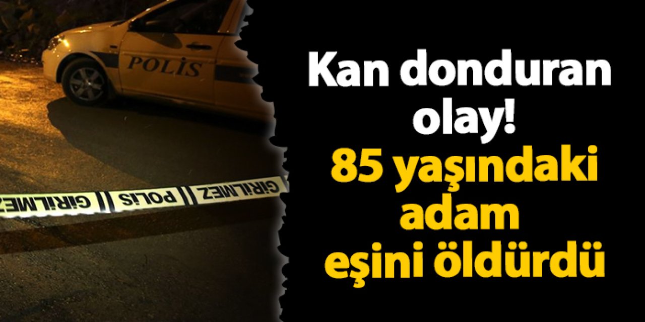 Giresun'da kan donduran olay! 85 yaşındaki adam eşini öldürdü