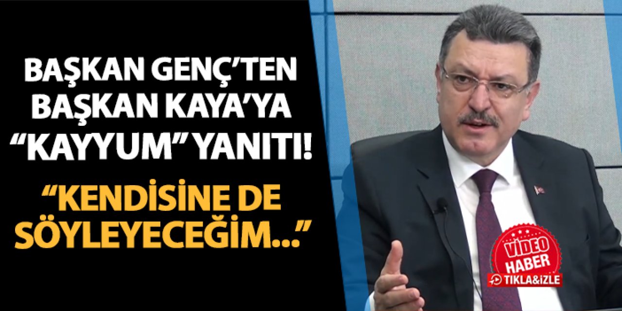 Başkan Genç'ten Başkan Kaya'ya kayyum yanıtı! "Kendisine de söyleyeceğim..."