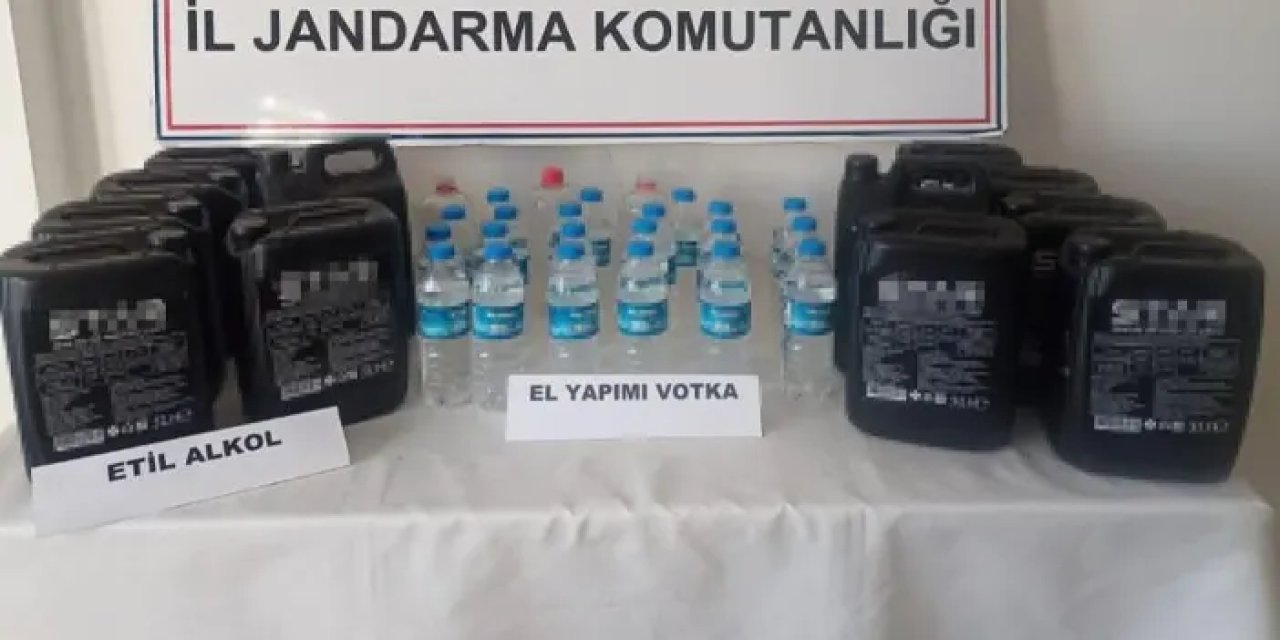 Samsun’da kaçak alkol yakalandı! 68 litre ele geçirildi