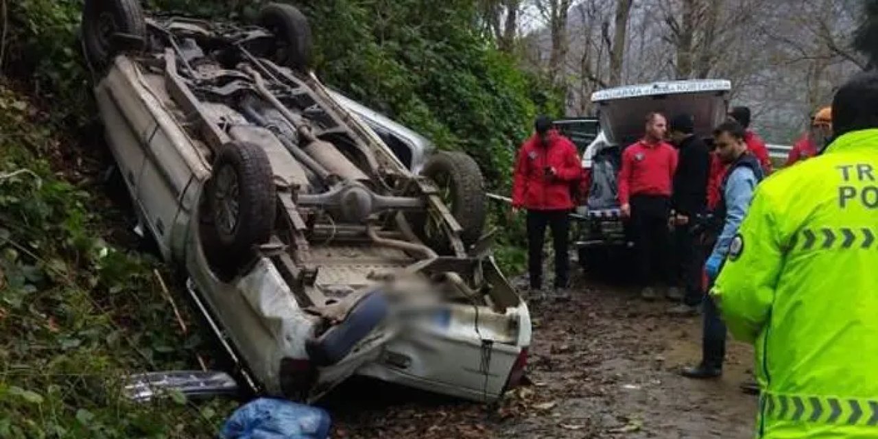 Rize’de korkunç kaza! Uçuruma yuvarlanan sürücü öldü