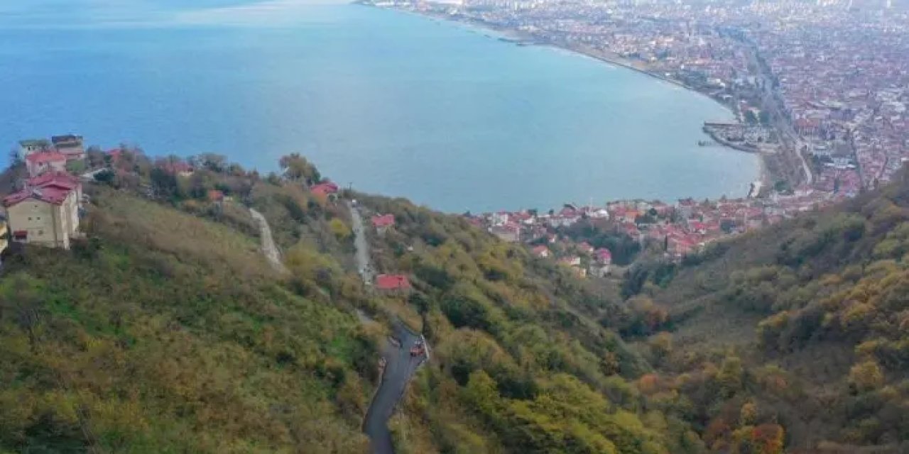 Ordu’da eski Boztepe yoluna sıcak asfalt!