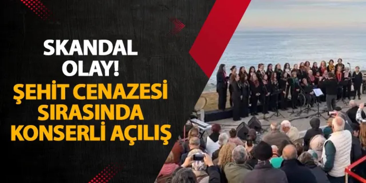 Rize’de skandal olay! Şehit cenazesi sırasında konserli açılış