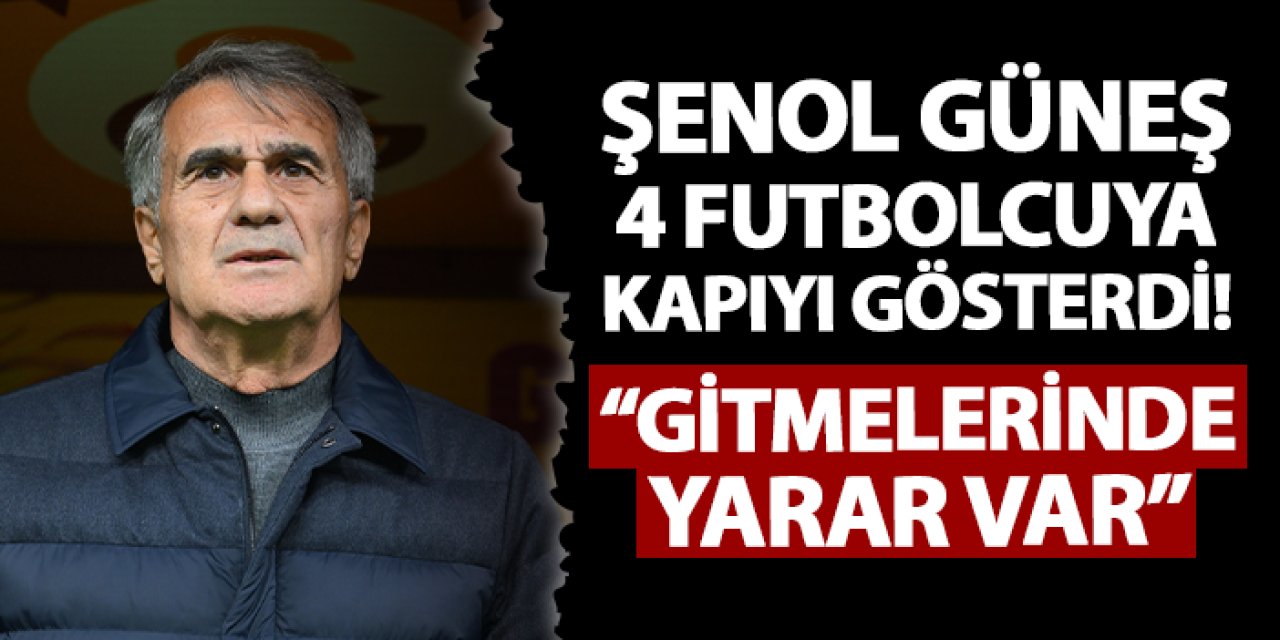 Trabzonspor'da Şenol Güneş 4 futbolcuya kapıyı gösterdi! "Gitmelerinde yarar var"