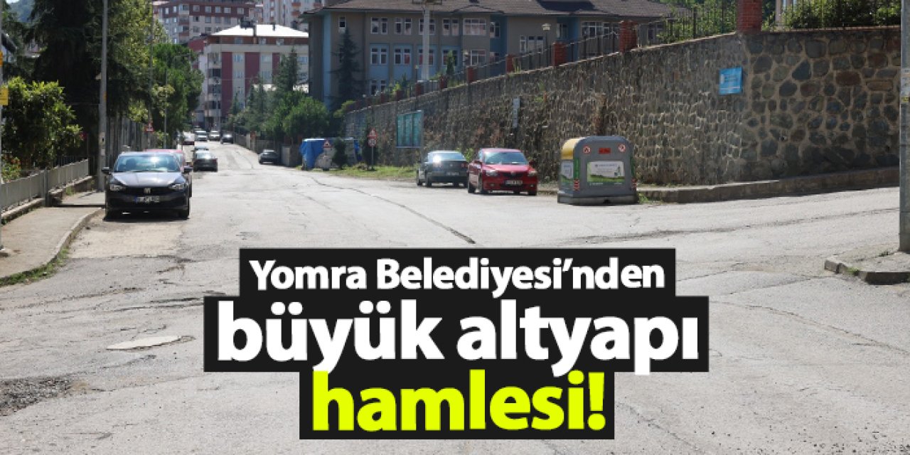 Yomra Belediyesi’nden Sancak Mahallesi’ne büyük altyapı hamlesi!