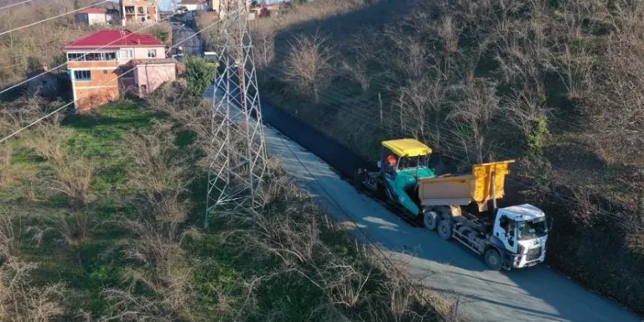 Ordu’da sıcak asfalt çalışmaları sürüyor