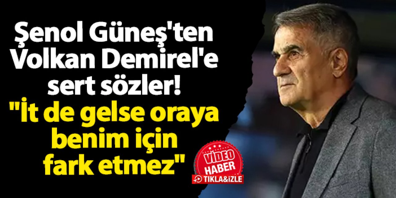 Trabzonspor'da Şenol Güneş'ten sert sözler! "İt de gelse oraya benim için fark etmez"