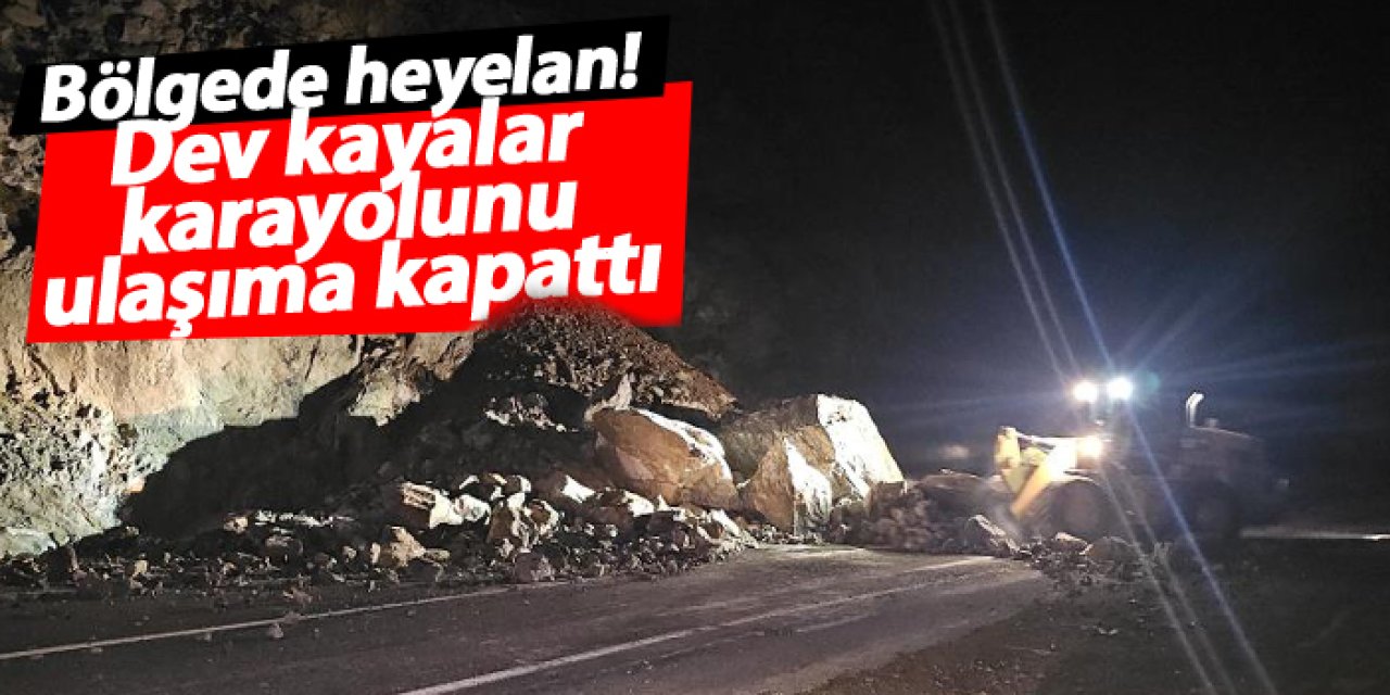 Artvin’deki heyelan karayolunu ulaşıma kapattı!