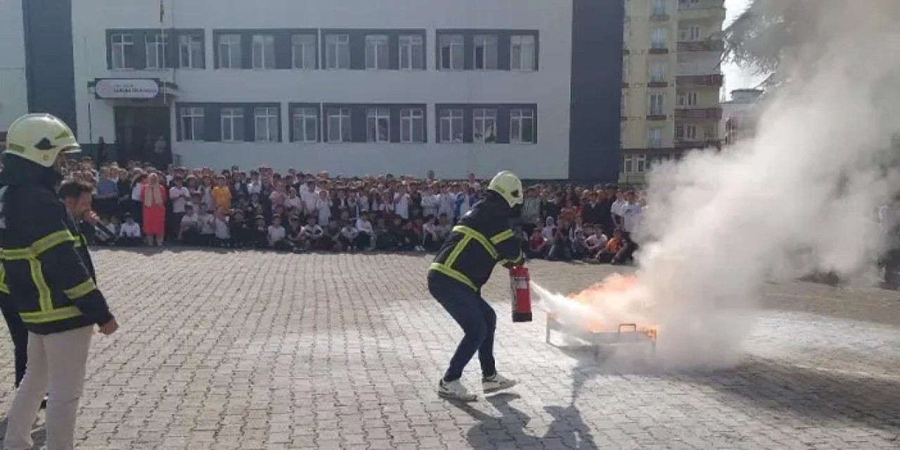 Ordu’da binlerce öğrenciye yangın eğitimi