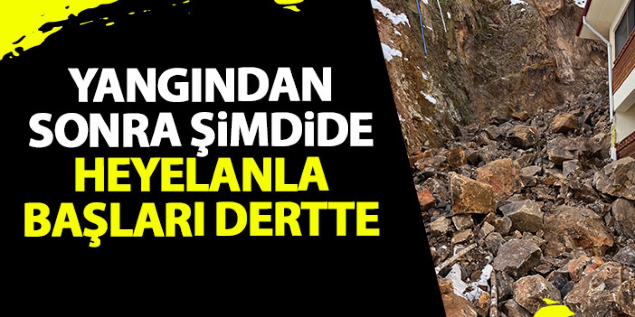 Karadeniz ilinin yangından sonra şimdi de başları heyelan ile dertte