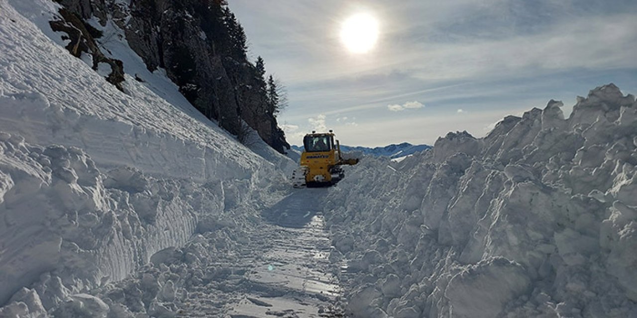 Artvin'de kar nedeniyle kapanan yol 10 gündür açılıyor