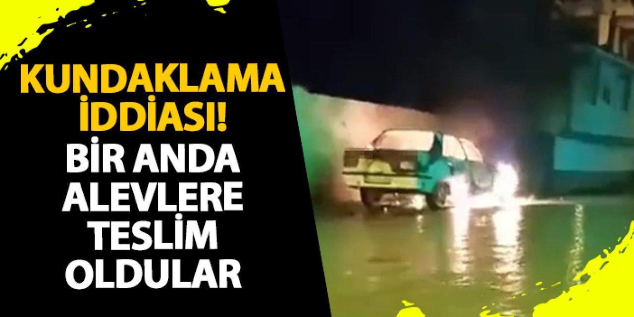 Samsun’da kundaklama iddiası! Bir anda alevlere teslim oldular