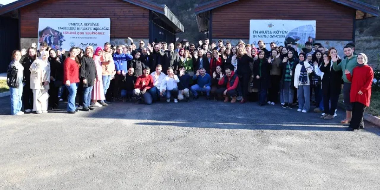 Trabzon'da üniversite öğrencileri En Mutlu Köy’ü inceledi