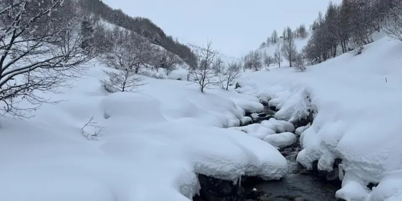 Artvin'de kar kalınlığı 3 metreyi buldu