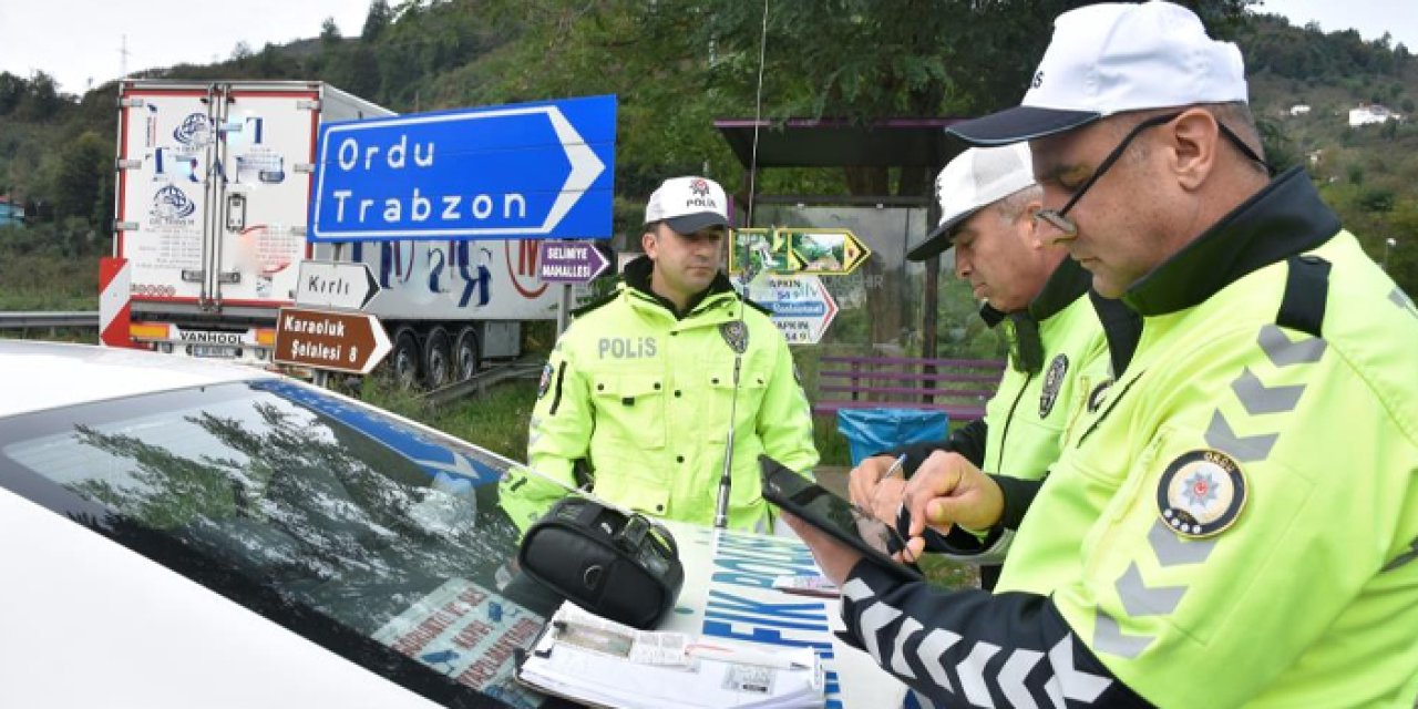 Ordu’da trafik ihlallerine geçit yok: 14 bin araç kontrol edildi