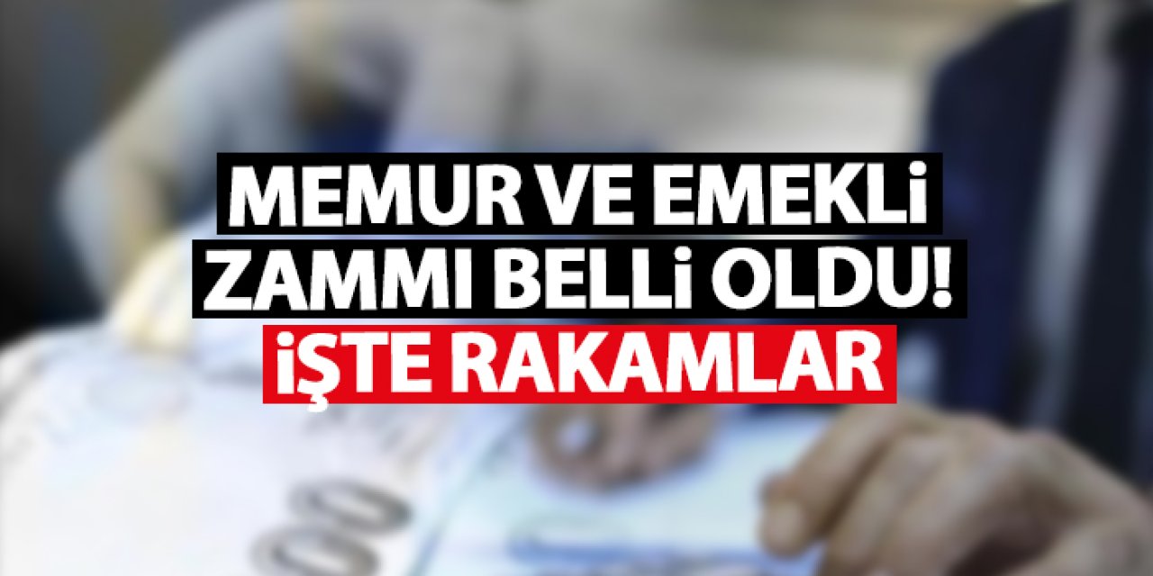 Memur ve emekli maaş zammı 2025 belli oldu