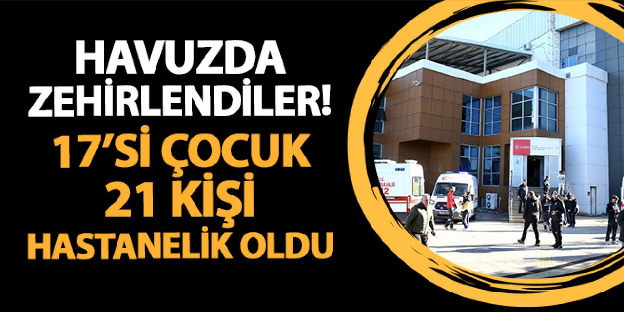 Giresun'da olimpik havuzda zehirlendiler! 17'si çocuk 21 kişi hastanelik oldu