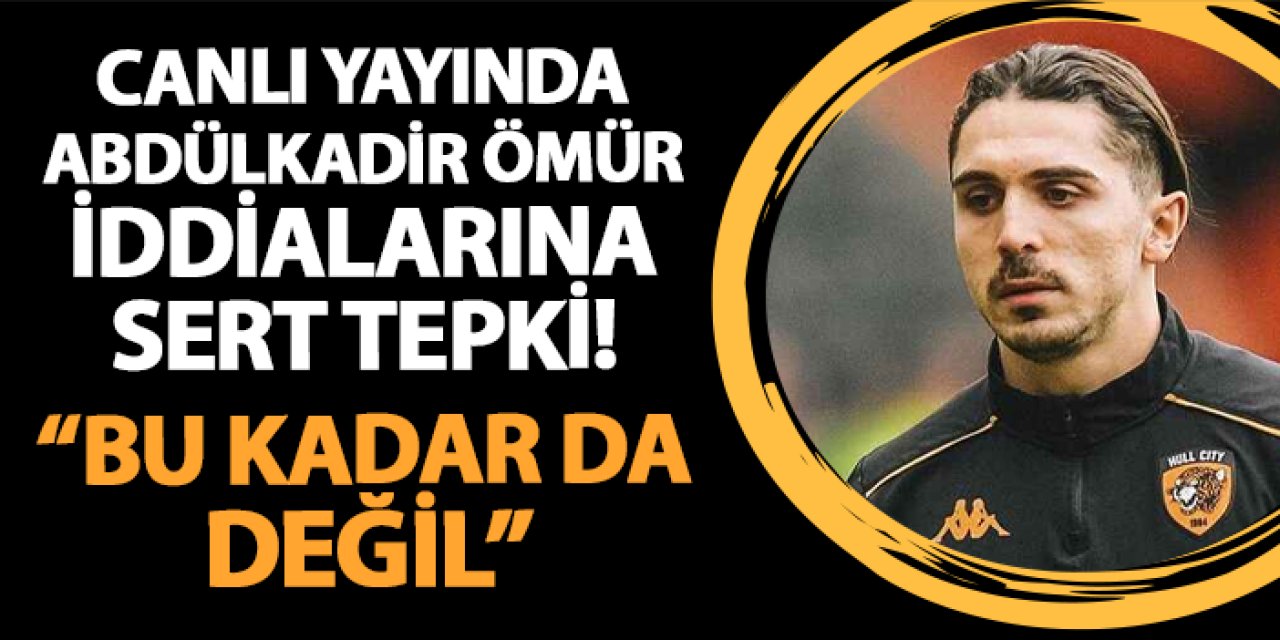 Canlı yayında Abdülkadir Ömür iddialarına tepki! "Ayıptır, bu kadar da değil"