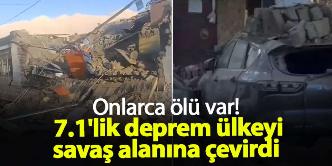 7.1 büyüklüğünde deprem! Çok sayıda ölü var