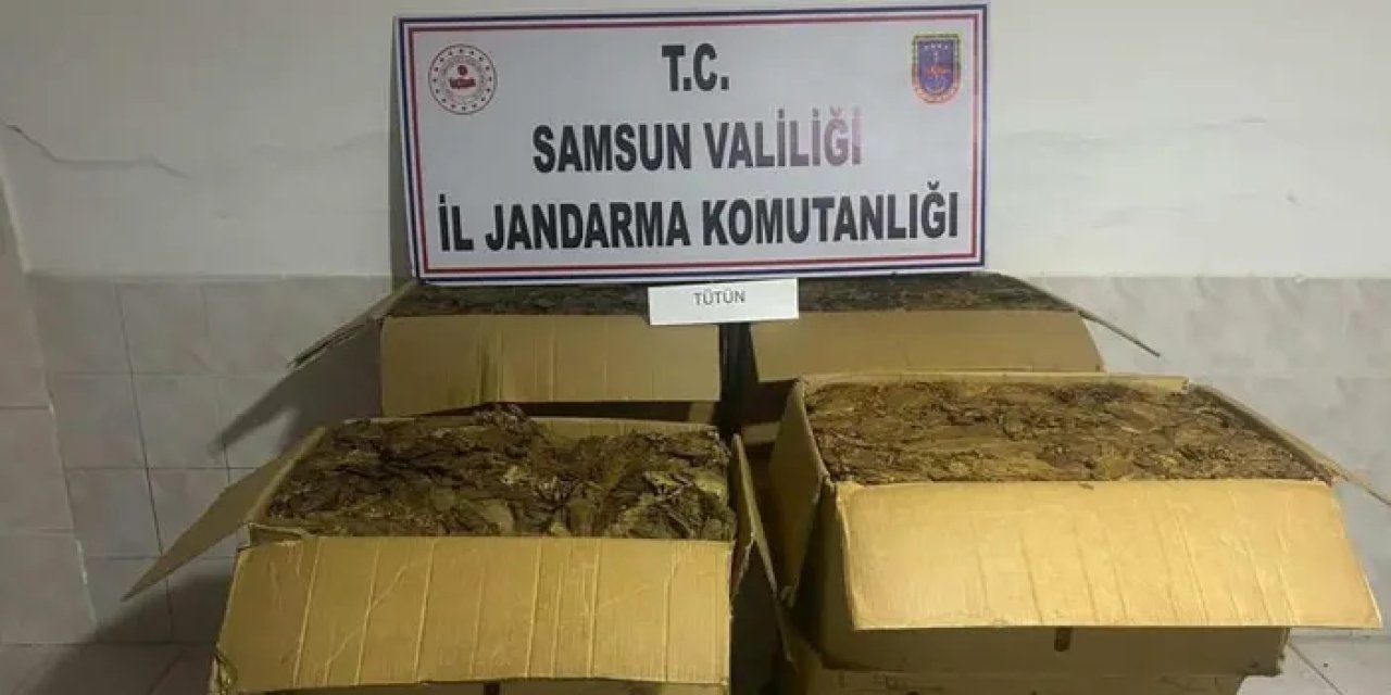 Samsun’da tütün hırsızlarına jandarmadan operasyon