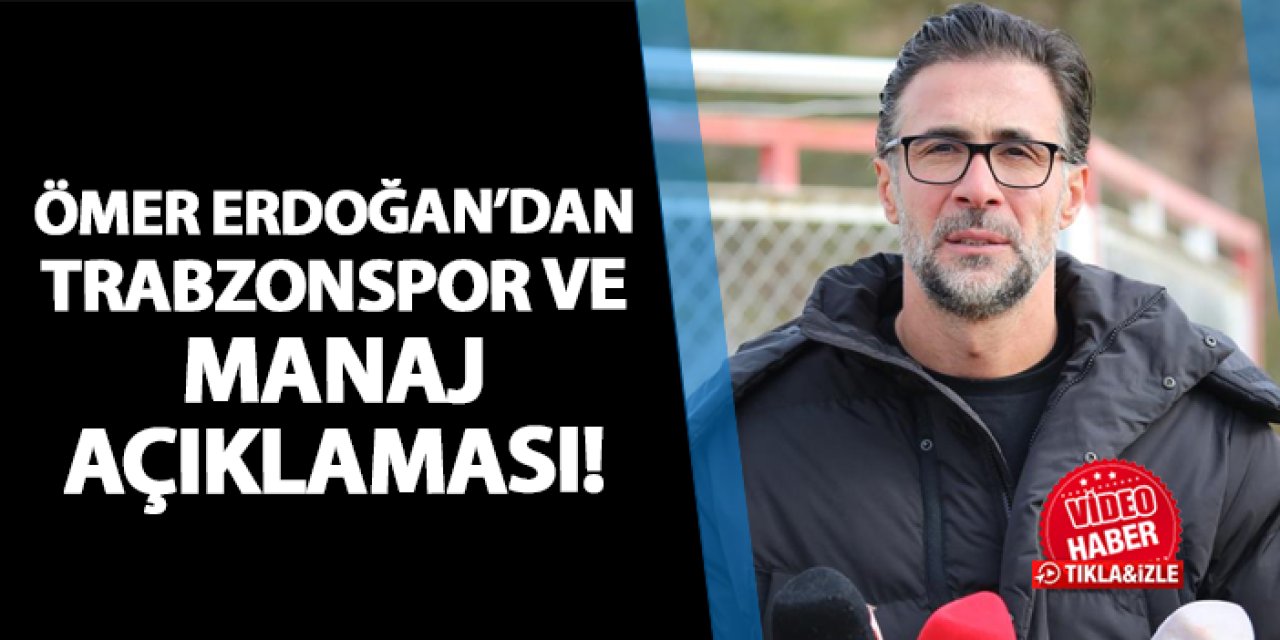 Sivasspor'da Ömer Erdoğan'dan Trabzonspor ve Manaj açıklaması!