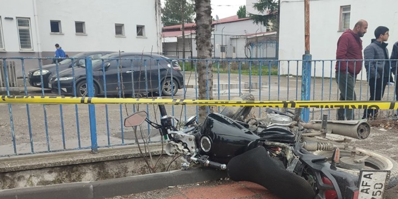 Samsun'da motosiklet sürücüsü imam trafik kazasında hayatını kaybetti