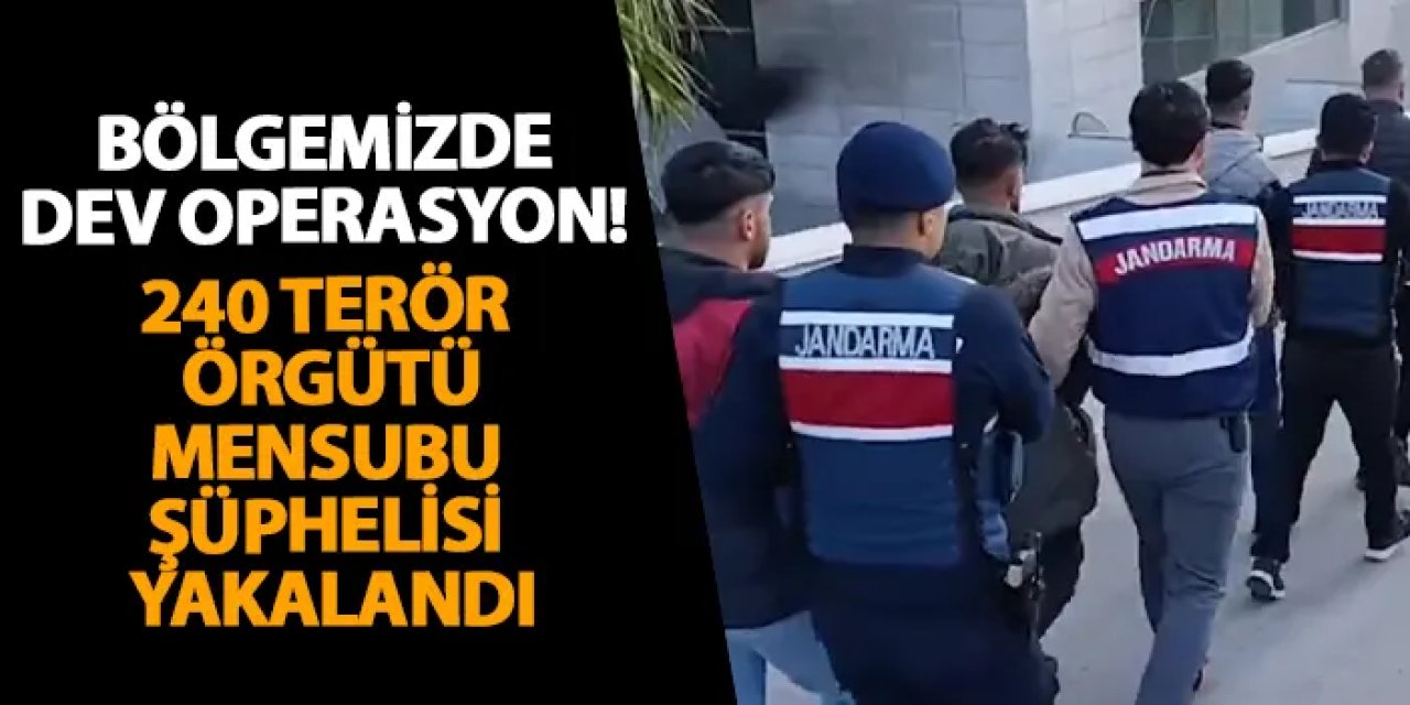 Ordu’da dev operasyon! 240 terör örgütü mensubu şüphelisi yakalandı