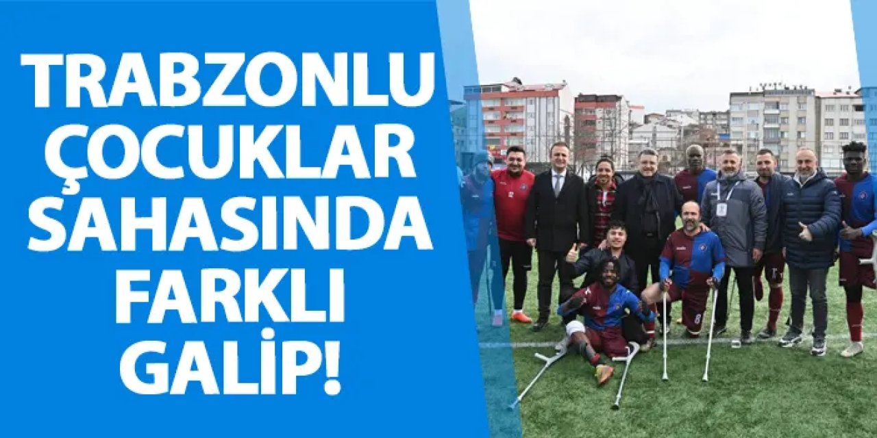 Trabzonlu çocuklar sahasında farklı galip!