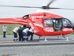 Hava ambulansı hayat kurtarıyor