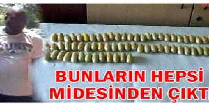 Midesinden 2 kilo kokain çıktı