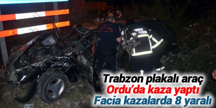 Fatsa'da trafik kazalarında 2'si ağır 8 kişi yaralandı.