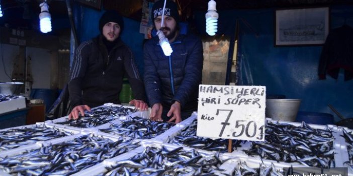 Trabzon'da hamsi fiyatı bir anda düştü