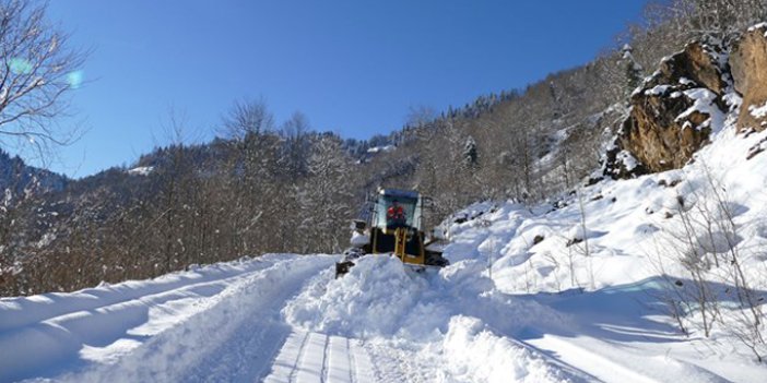 Trabzon’da karla mücadele çalışmaları