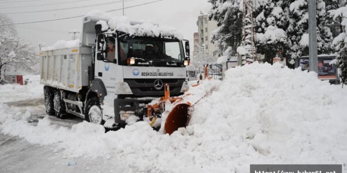 Beşikdüzü de kara teslim oldu