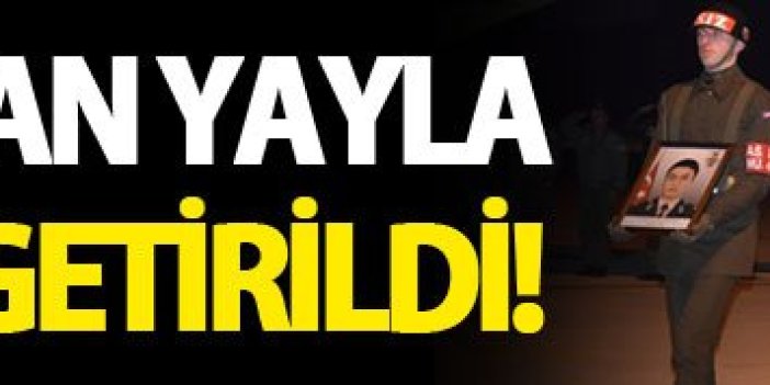 Şehit Furkan Yayla Giresun'a getirildi!