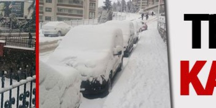 Trabzon'u kar vurdu!