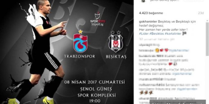 Beşiktaşlı futbolcudan Trabzonspor paylaşımı