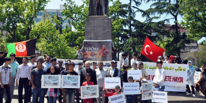 Trabzon'da Afgan protestosu