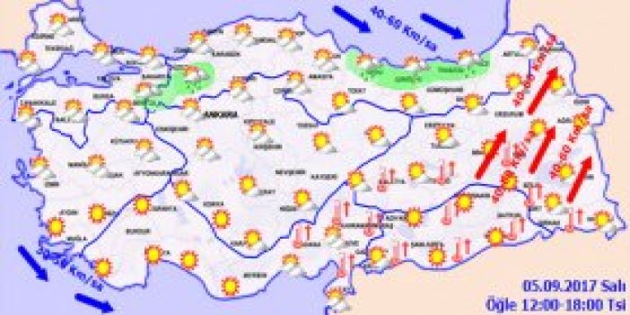 Trabzon'da hava nasıl olacak? 05.09.2017