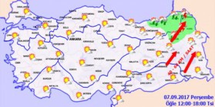 Trabzon'da hava nasıl olacak? 07.09.2017