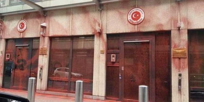 Türkiye'nin Brüksel Büyükelçiliği'ne saldırı