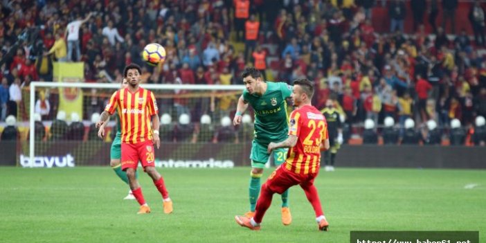 Kayserispor farklı yenildi