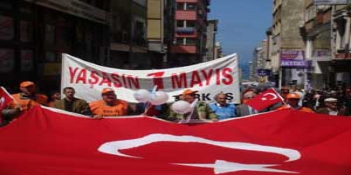 Trabzon'da 1 Mayıs kutlaması