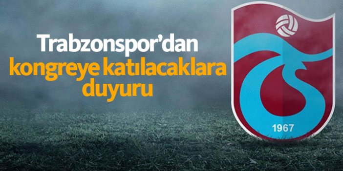 Trabzonspor kongre için otobüs kaldıracak