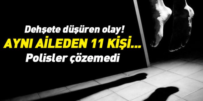 Dehşete düşüren olay! Aynı aileden 11 kişi tavana asılı halde bulundu