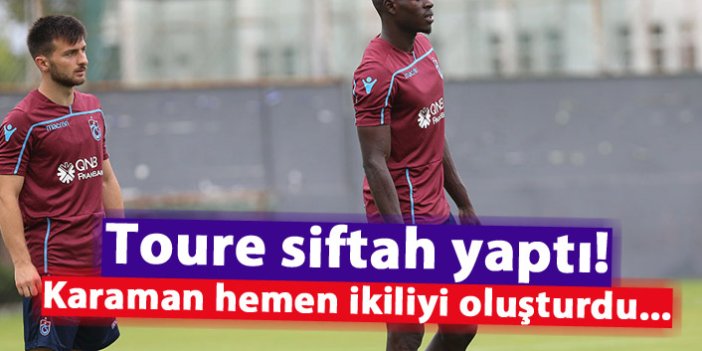 Toure ilk idmanına çıktı! Karaman ikisini birlikte oynattı...