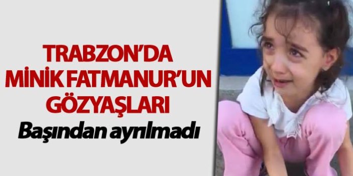 Trabzon'da Minik Fatmanur'un yaralı kedi üzüntüsü